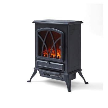 Stirling Black Electric Fireplace Heater 2KW