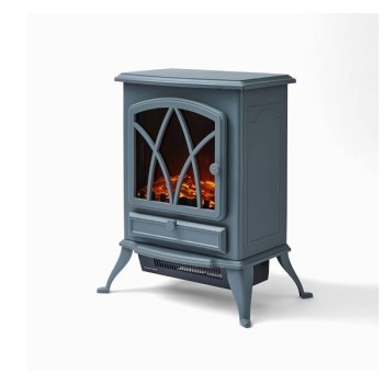 Stirling Grey Electric Fireplace Heater 2KW