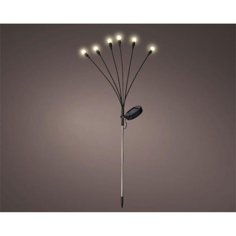 Solar 6 Light Stake Light Warm White
