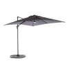 Parasol Aluminium Grey 360 Degree Swivel with LED Light