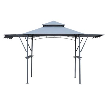 BBQ Gazebo with Double Extra Awning