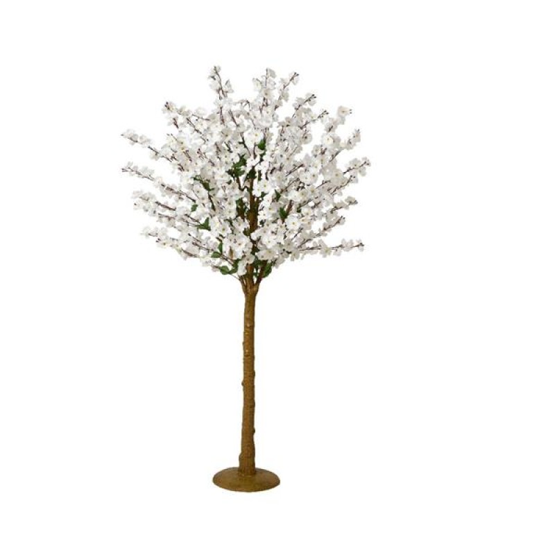 Faux Cherry Blossom Tree White H175cm