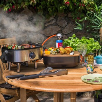 Sahara Portable Mini Gas BBQ - Stainless Steel