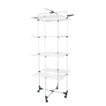 Laundry Essentials Premium 4 Layer Clothes Airer with Wheels