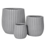 Kae Handmade Grey Fibre Clay Planter Set 44cm