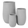 Kae Handmade Grey Fibre Clay Planter Set 75cm
