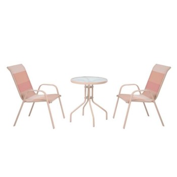 Eze Plush Pink Bistro Set
