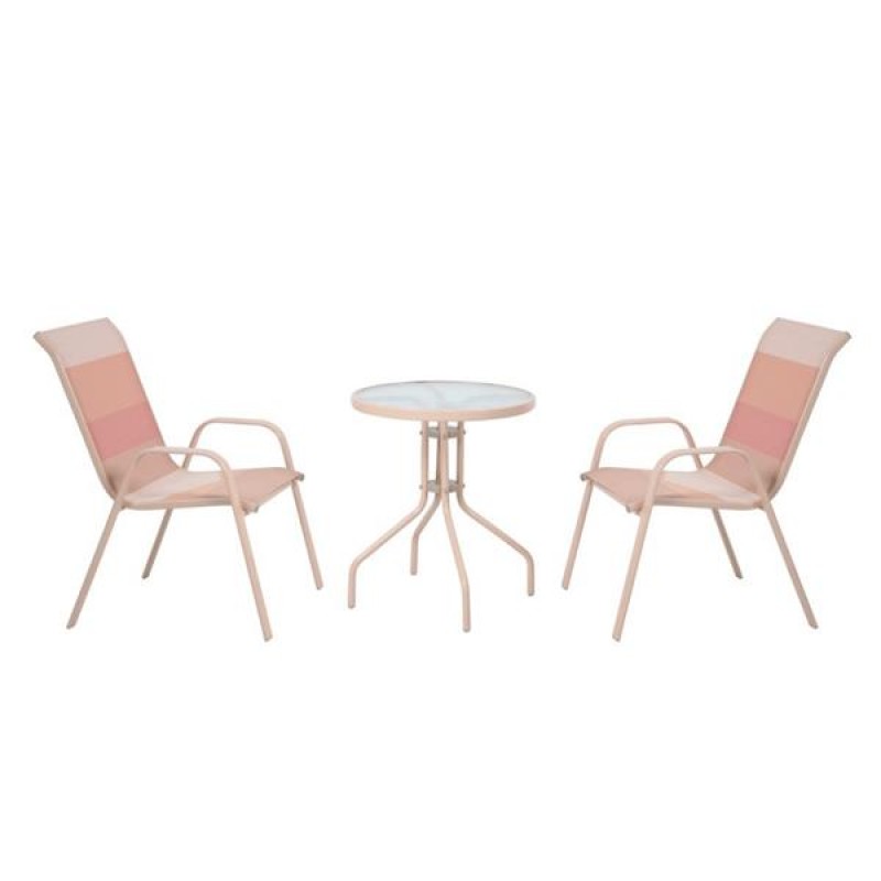 Eze Plush Pink Bistro Set