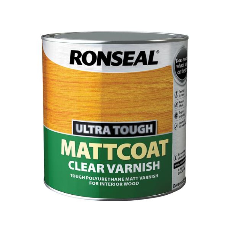 Ronseal Ultra Tough Mattcoat Clear Varnish 2.5L