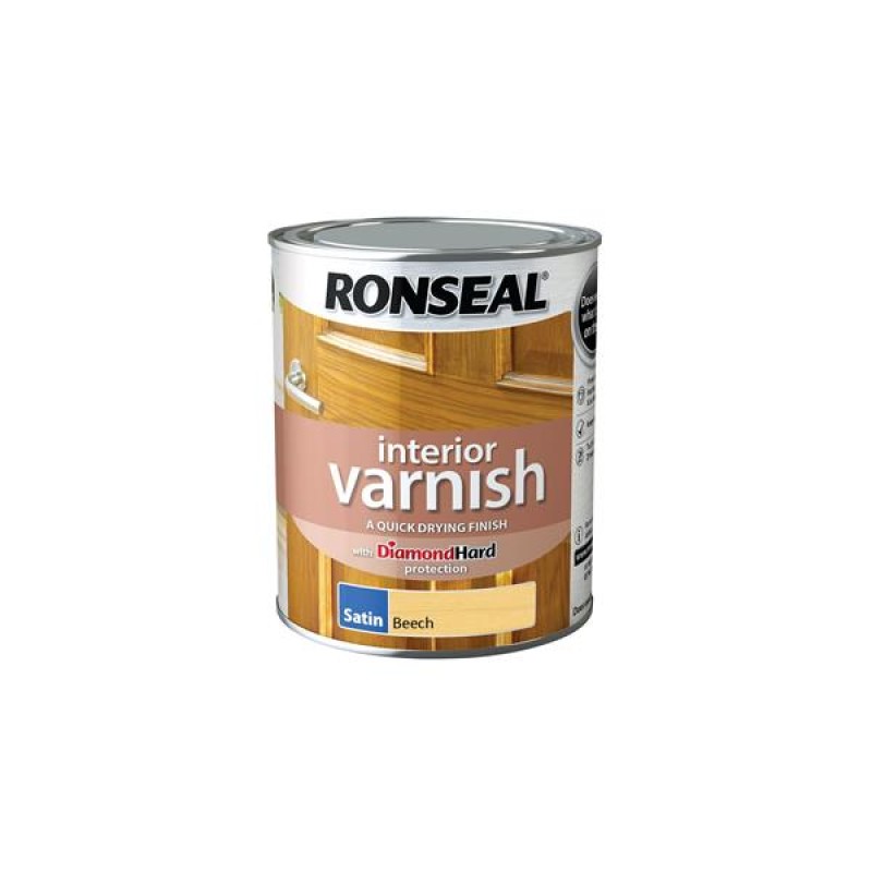 Ronseal Interior Varnish Beech Satin 750ml