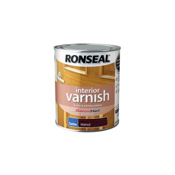 Ronseal Interior Varnish Walnut Satin 750ml