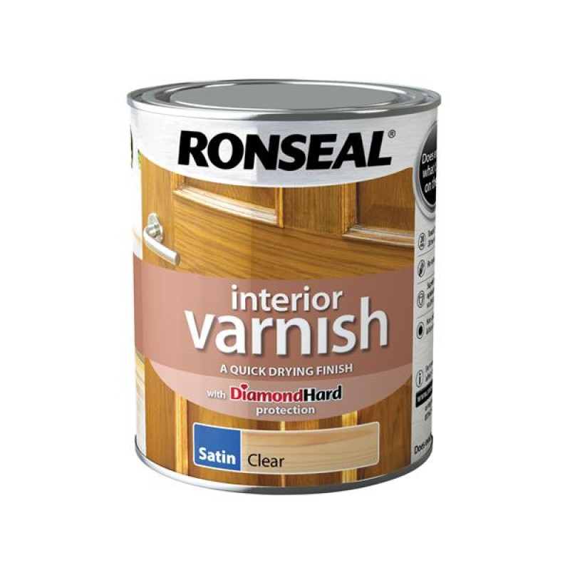 Ronseal Interior Varnish Clear Satin 750ml