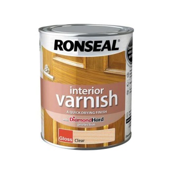Ronseal Interior Varnish Clear Gloss 750ml