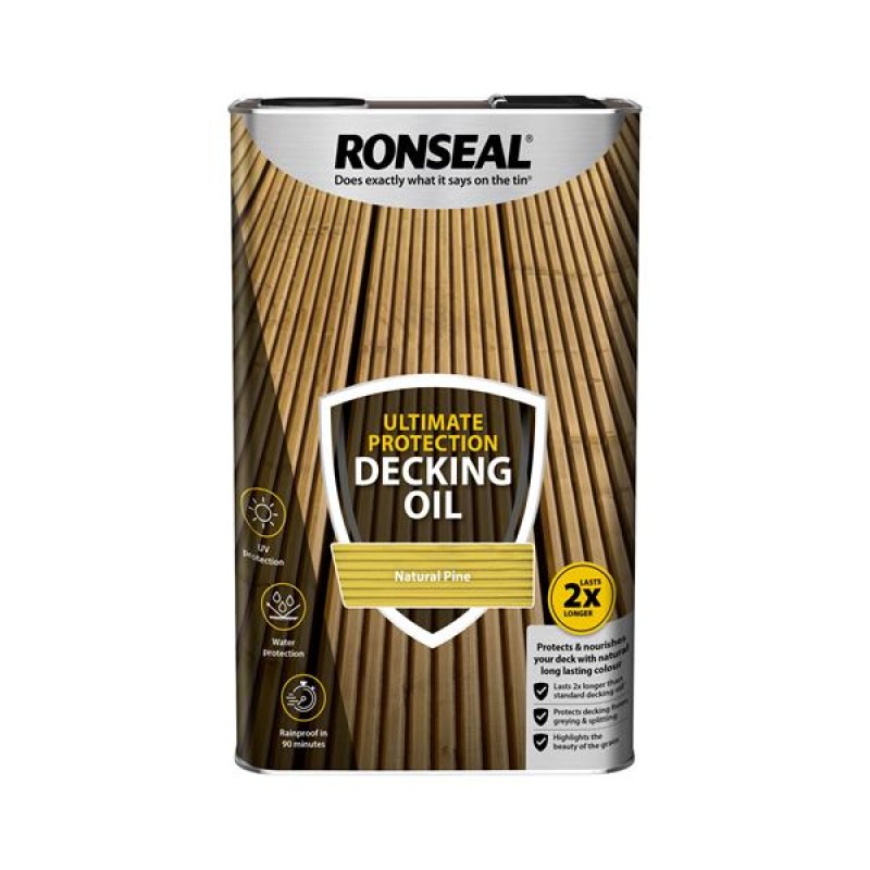 Ronseal Ultimate Protection Decking Oil Natural Oak 5L