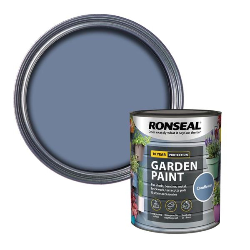 Ronseal Garden Paint Cornflower 750ml
