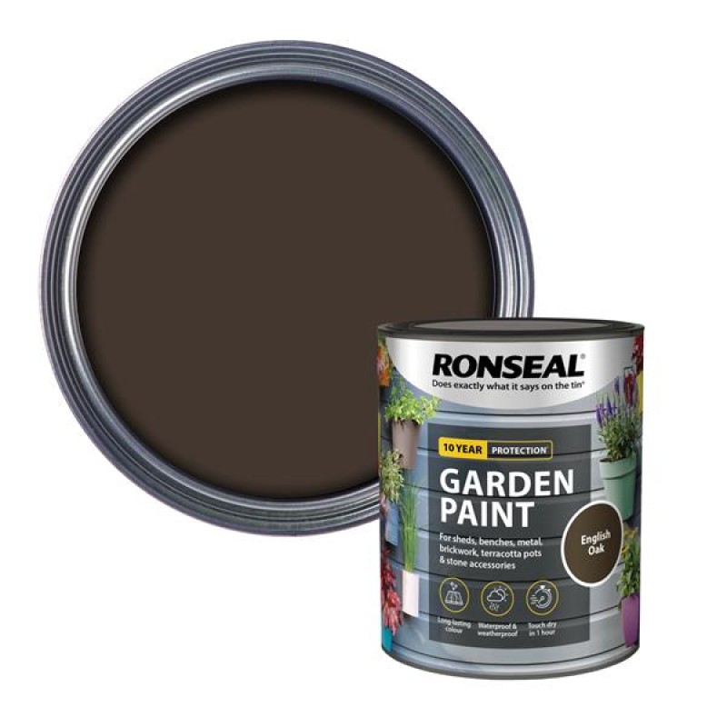 Ronseal Garden Paint English Oak 750ml