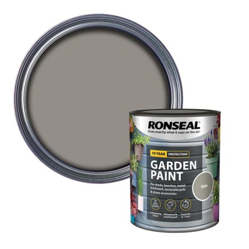 Ronseal Garden Paint Slate 750ml
