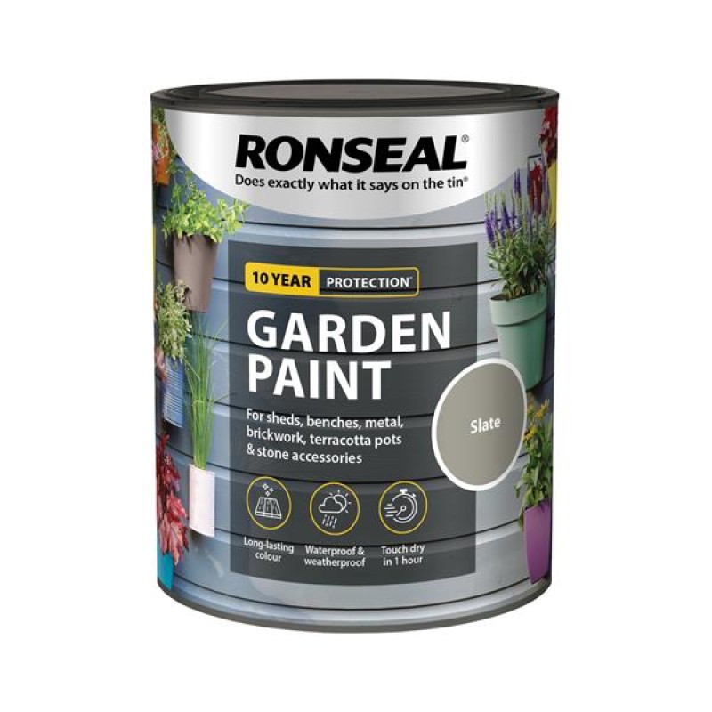 Ronseal Garden Paint Slate 750ml