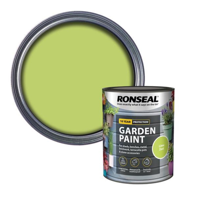 Ronseal Garden Paint Lime Zest 750ml