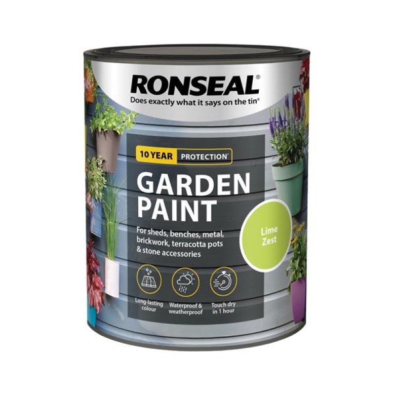 Ronseal Garden Paint Lime Zest 750ml