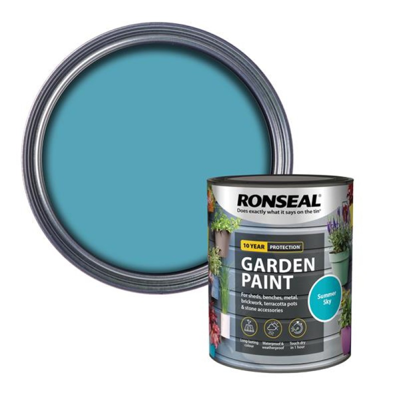 Ronseal Garden Paint Summer Sky 750ml