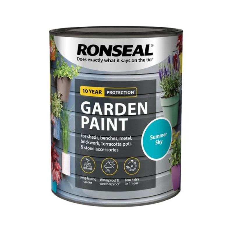 Ronseal Garden Paint Summer Sky 750ml