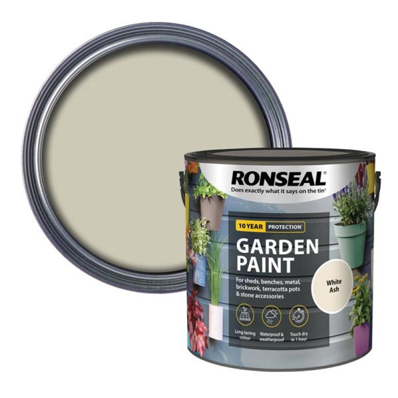 Ronseal Garden Paint White Ash 2.5L