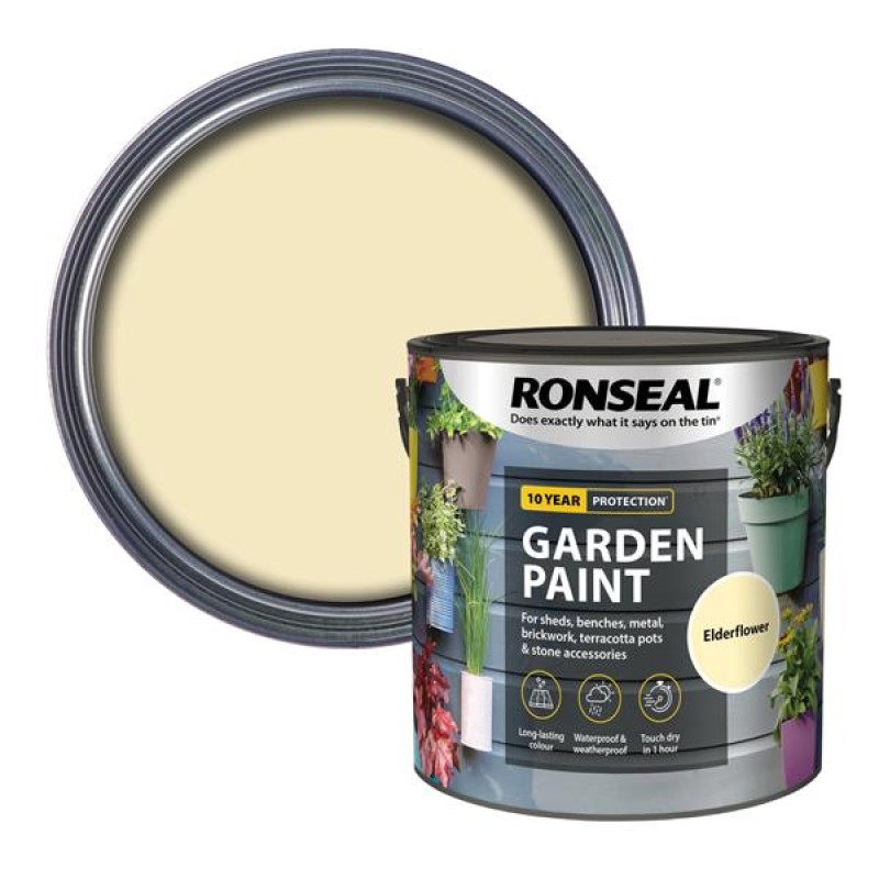 Ronseal Garden Paint Elderflower 2.5L