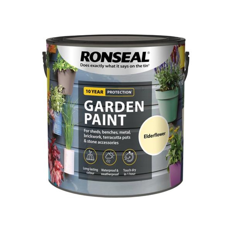 Ronseal Garden Paint Elderflower 2.5L