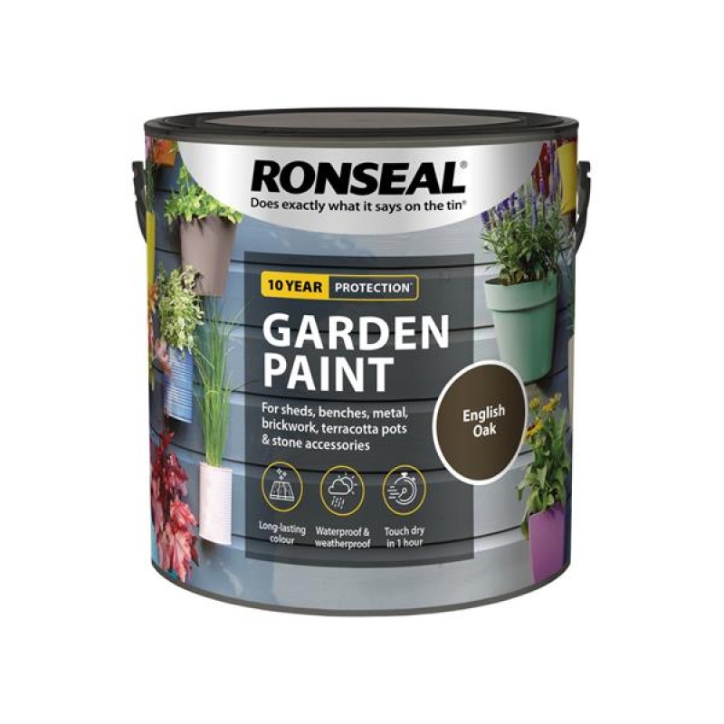 Ronseal Garden Paint English Oak 2.5L