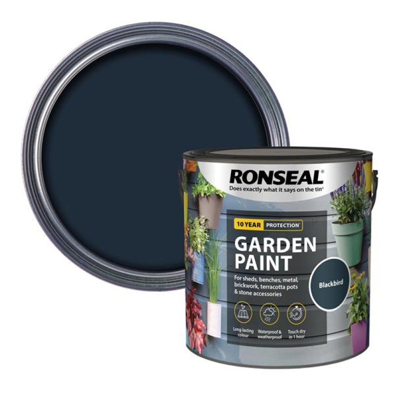 Ronseal Garden Paint Blackbird 2.5L