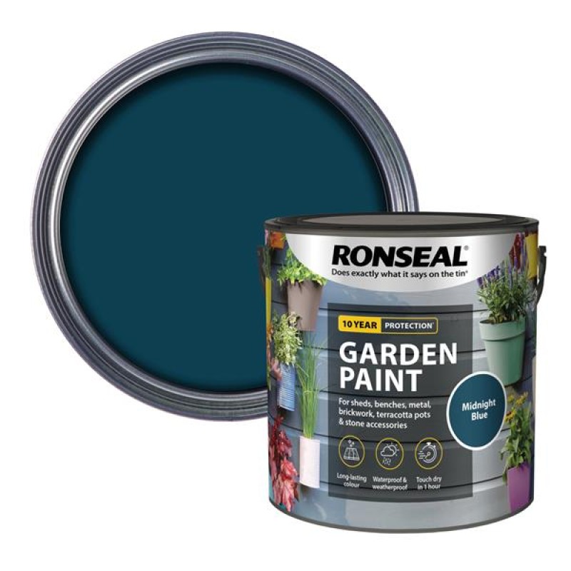 Ronseal Garden Paint Midnight Blue 2.5L