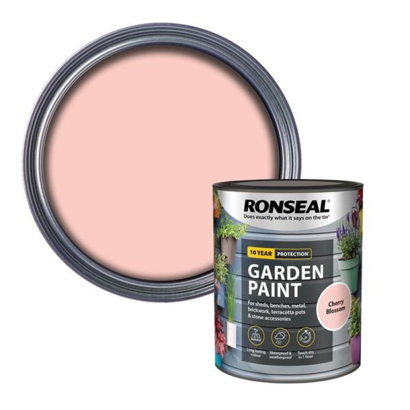 Ronseal Garden Paint Cherry Blossom 750ml