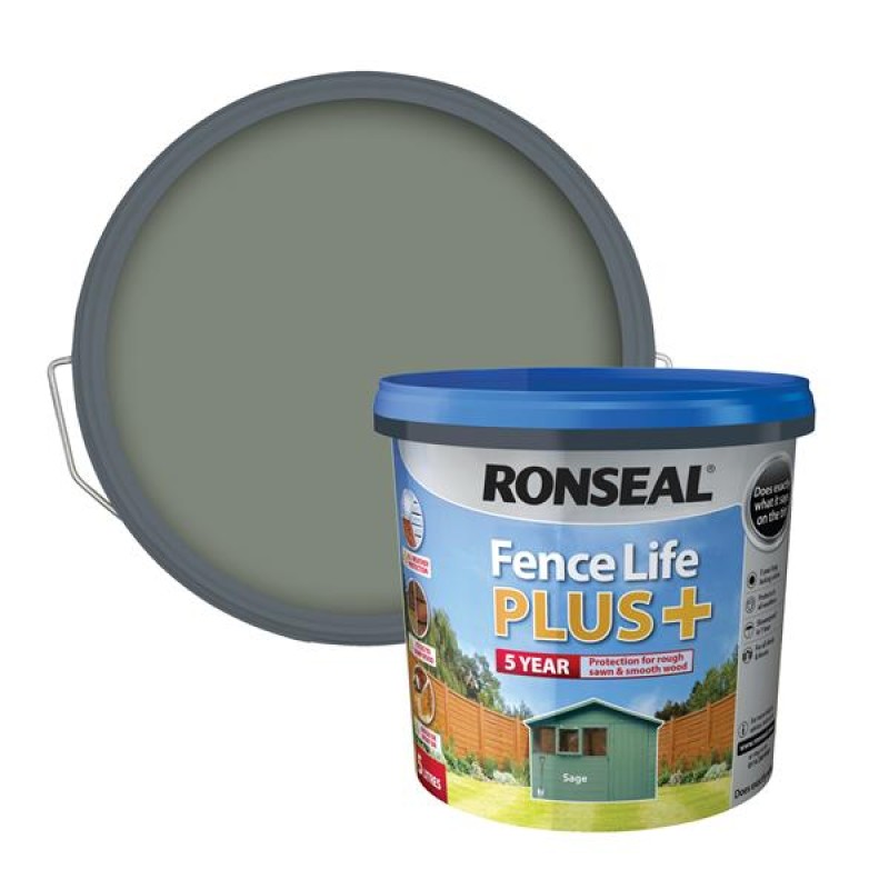 Ronseal Fence Life Plus Sage 5L