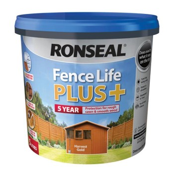 Ronseal Fence Life Plus Harvest Gold 5L