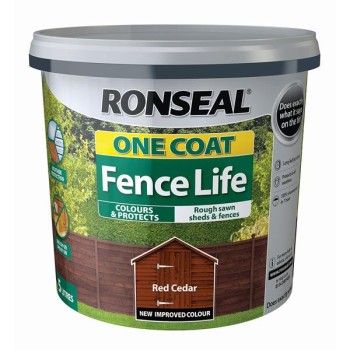 Ronseal One Coat Fence Life Red Cedar 5L
