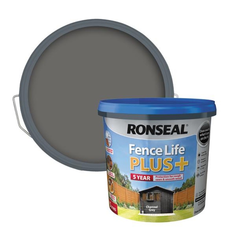 FENCELIFE 5 YEAR PLUS 5L CHARCOAL GREY  [NEW]