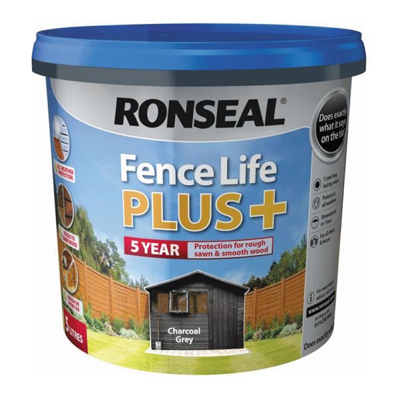 FENCELIFE 5 YEAR PLUS 5L CHARCOAL GREY  [NEW]