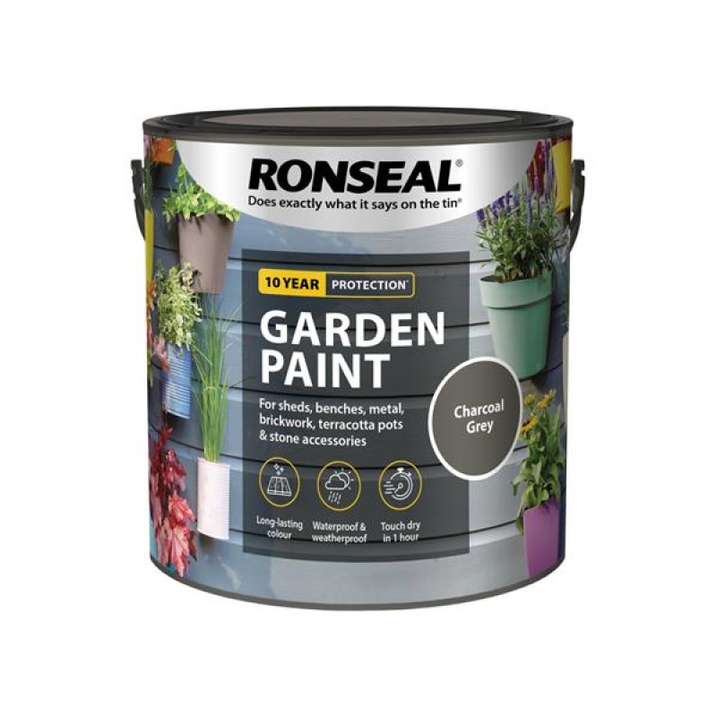 Ronseal Garden Paint Charcoal Grey 2.5L