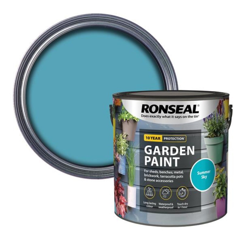 Ronseal Garden Paint Summer Sky 2.5L