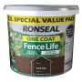 Ronseal One Coat Fence Life Dark Oak 12L