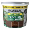 Ronseal One Coat Fence Life Medium Oak 12L