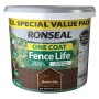 Ronseal One Coat Fence Life Medium Oak 12L