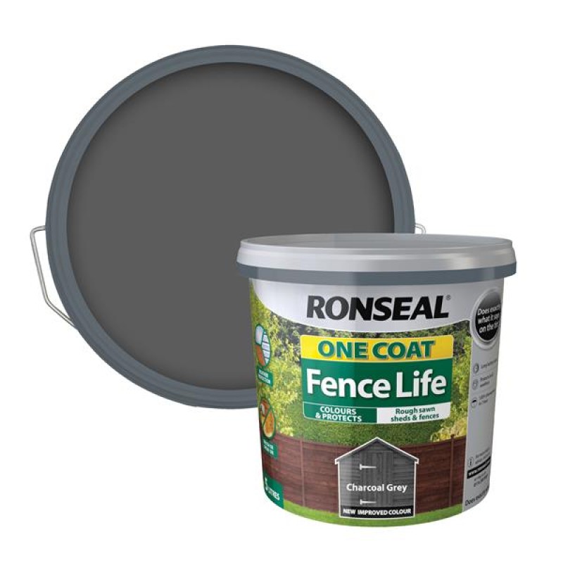 FENCELIFE 1 COAT 5L CHARCOAL GREY  [NEW]