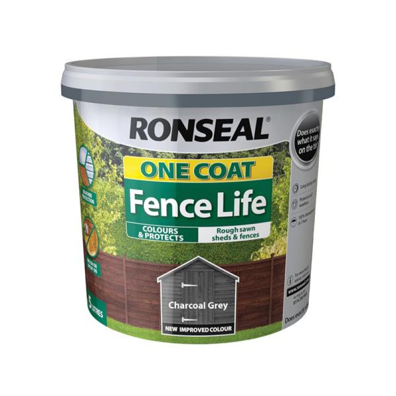 FENCELIFE 1 COAT 5L CHARCOAL GREY  [NEW]
