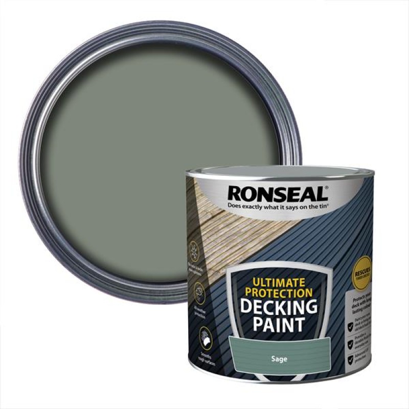 Ronseal Ultimate Protection Decking Paint Sage 2.5L