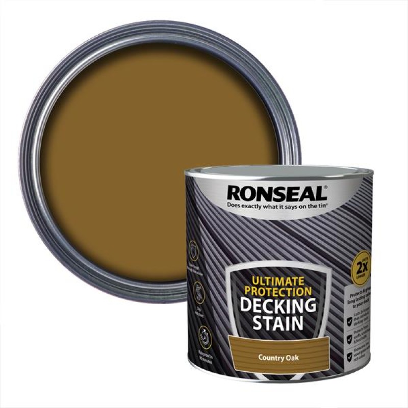 Ronseal Ultimate Protection Decking Stain Country Oak 2.5L