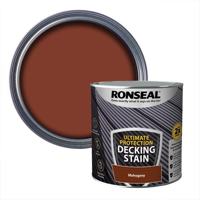 Ronseal Ultimate Protection Decking Stain Rich Mahogany 2.5L