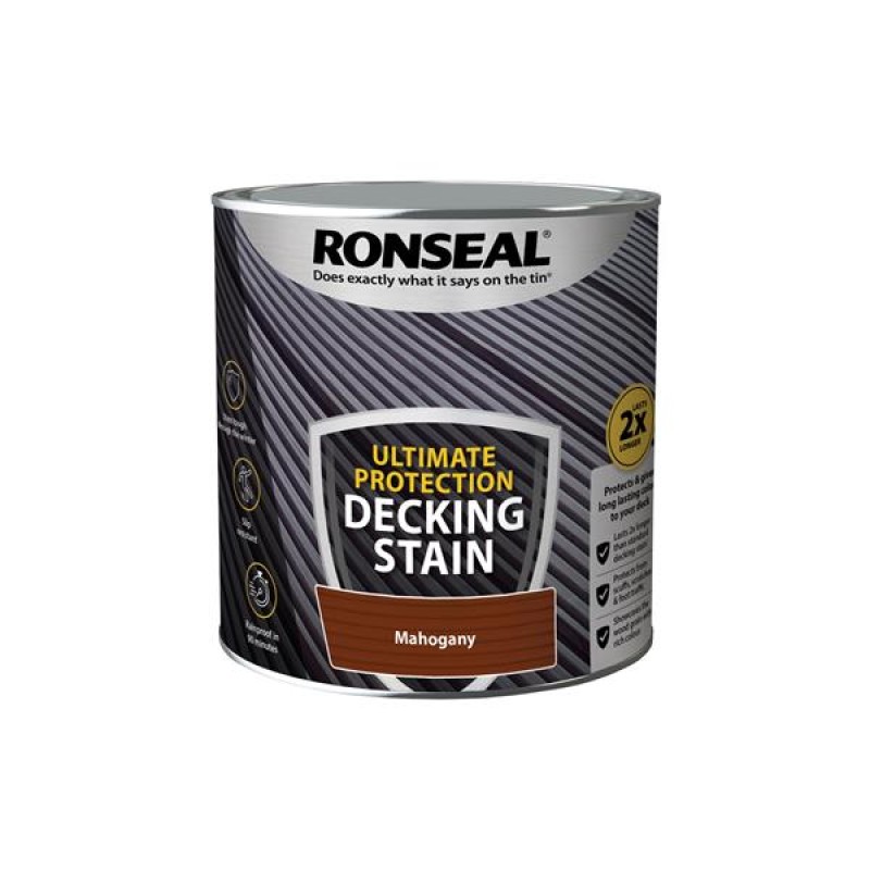Ronseal Ultimate Protection Decking Stain Rich Mahogany 2.5L