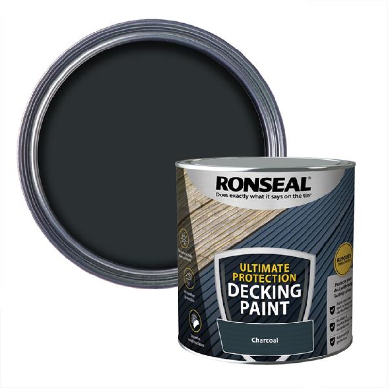 Ronseal Ultimate Protection Decking Paint Charcoal 2.5L